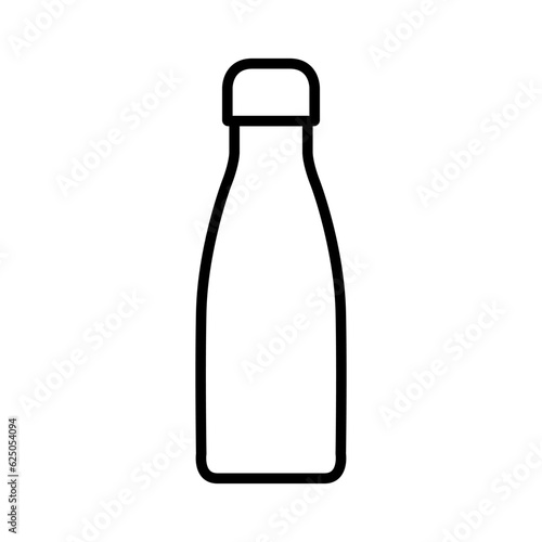 Flask vector icon. Thermos illustration sign. Bottle symbol or logo.