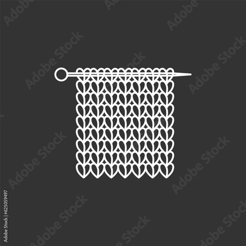 Knitting vector icon editable stroke