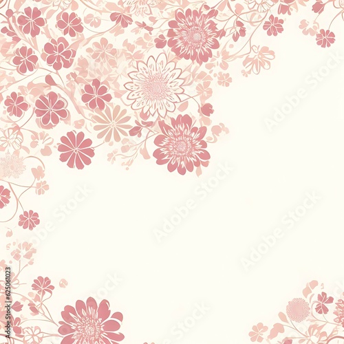 Seamless minimal Hand drawn botanical flowers and leaf vector in Spring and summer collection  Bright floral abstract background. Artistic seamless pattern. Vector Floral Flower Illustration