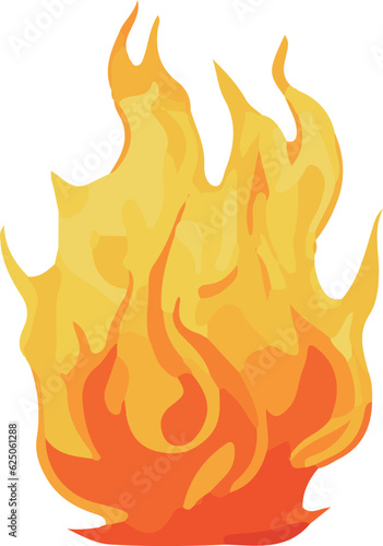 Fire and flame effect material

