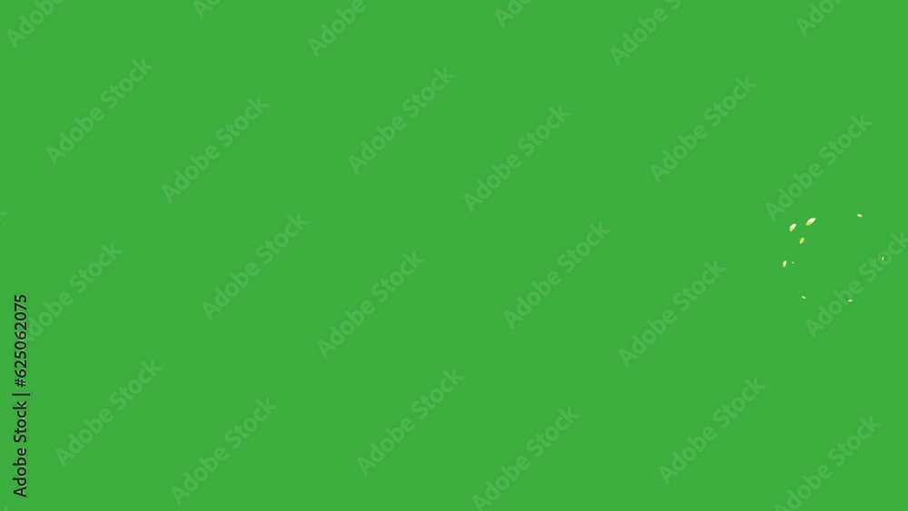 Animation loop video shape element cartoon effect on green screen background Animation loop video shape element cartoon effect on green screen background