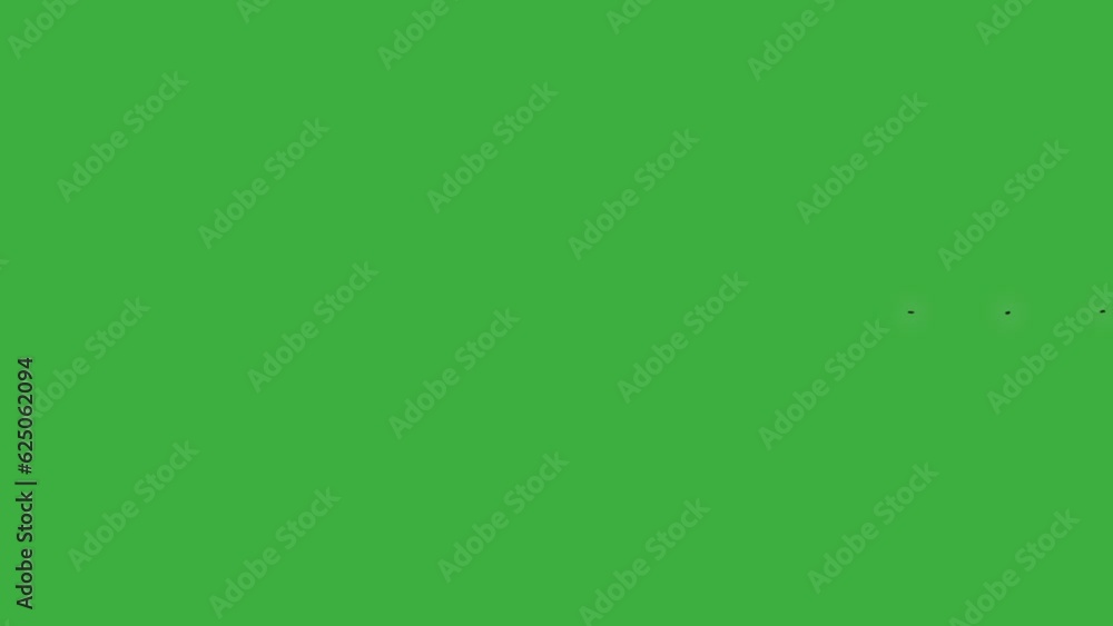Animation loop video shape element cartoon effect on green screen background Animation loop video shape element cartoon effect on green screen background