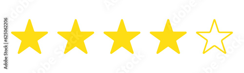 customer review icon  good quality rating  feedback  five stars line symbol on white background
