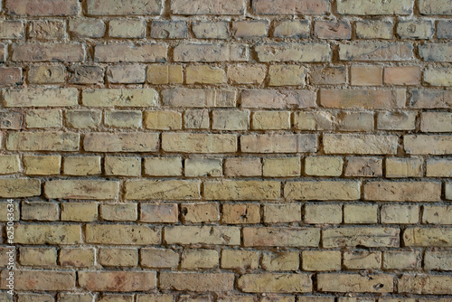 brick exterior load-bearing wall historical building