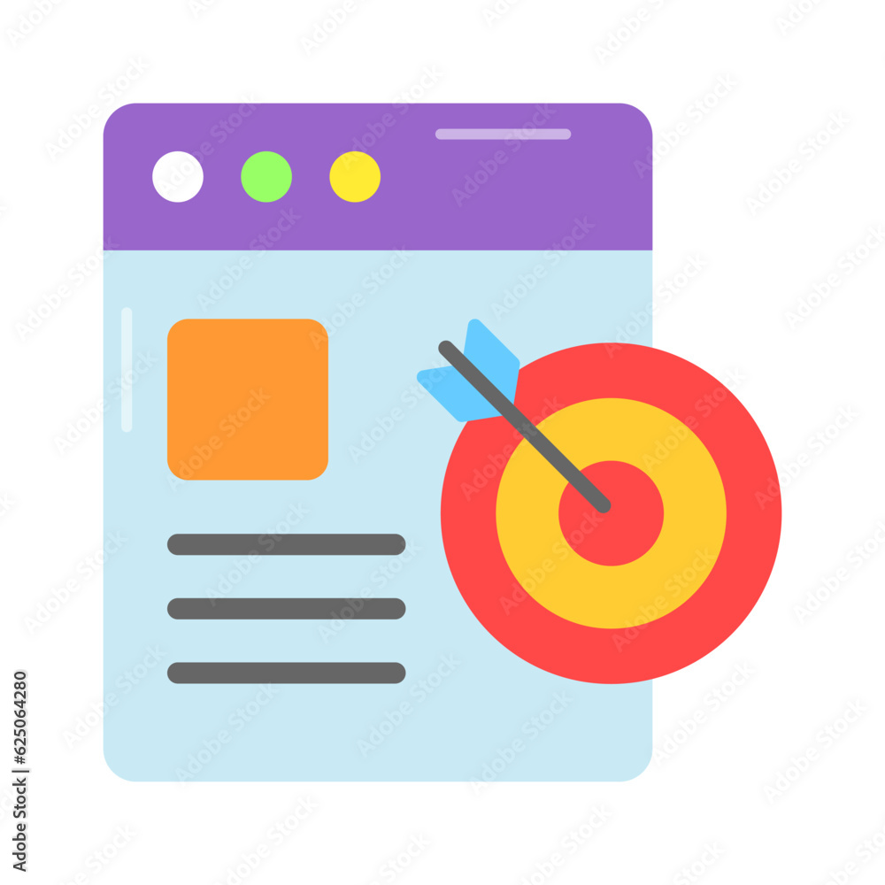Check this carefully crafted vector of website target in modern style Check this carefully crafted vector of website target in modern style