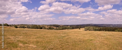 A panoramic view to the landscape in Slavkov forest, Czech republic