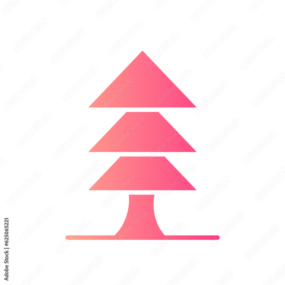 pine gradient icon pine gradient icon