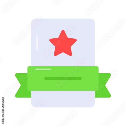 Check this creatively designed vector of certificate in trendy style, premium icon