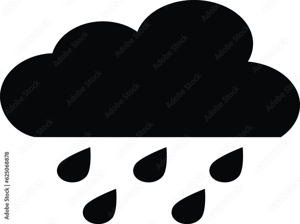 cloud with rain vector cloud with rain vector