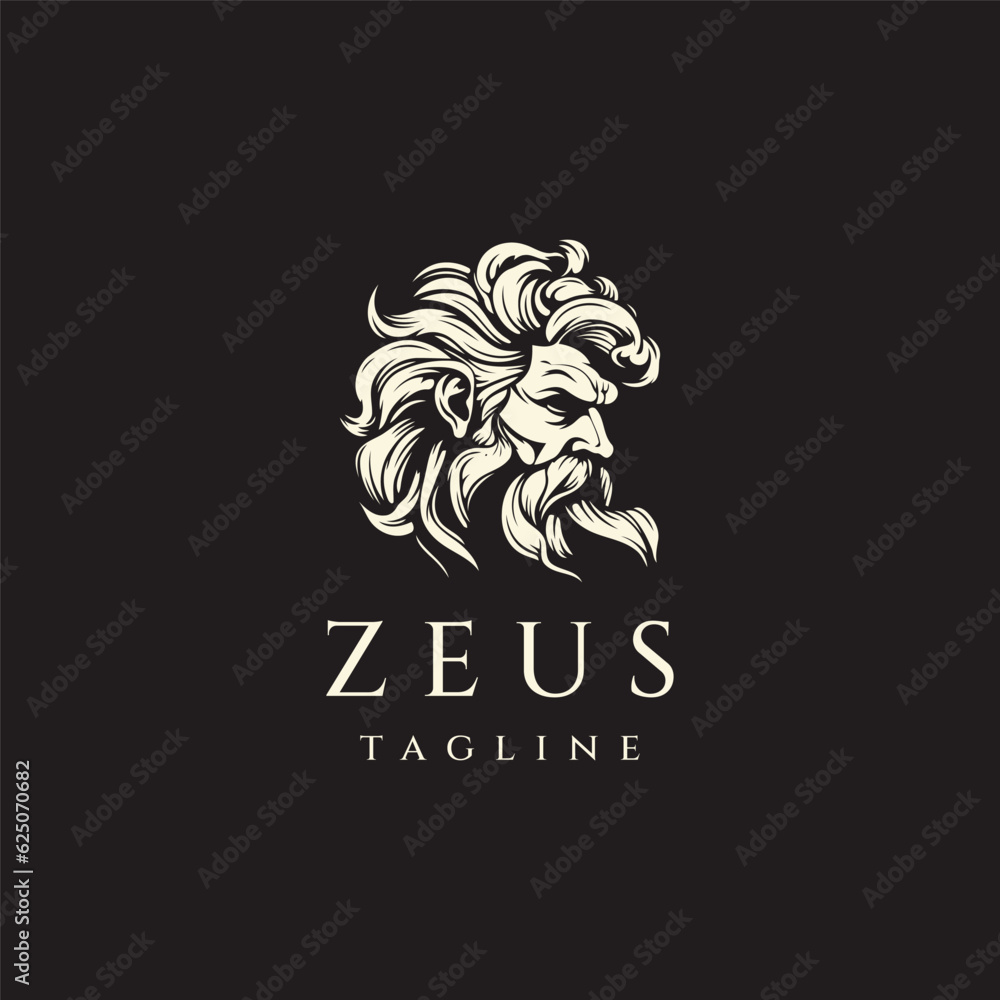 Zeus logo design vector illustration Zeus logo design vector illustration