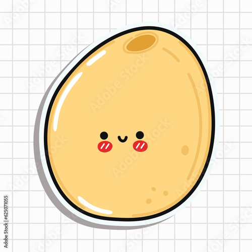 Cute Millet sticker character. Vector hand drawn cartoon kawaii character illustration icon. Fun Millet sticker character concept