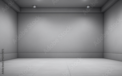 Abstract smooth empty grey studio well use as background