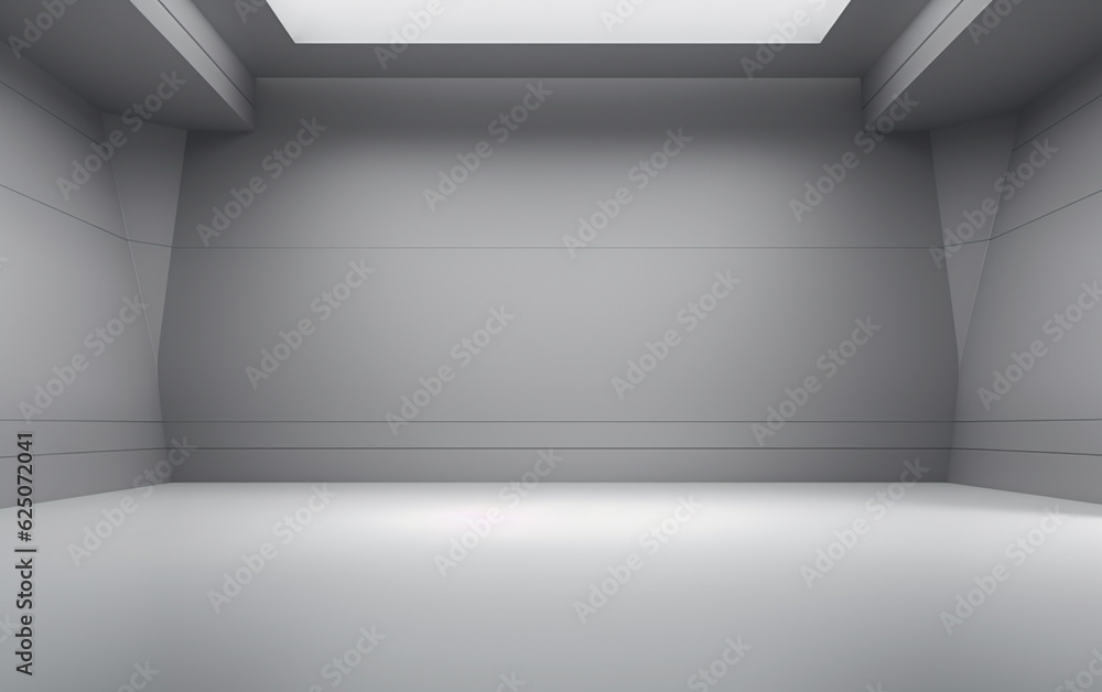 Abstract smooth empty grey studio well use as background Abstract smooth empty grey studio well use as background