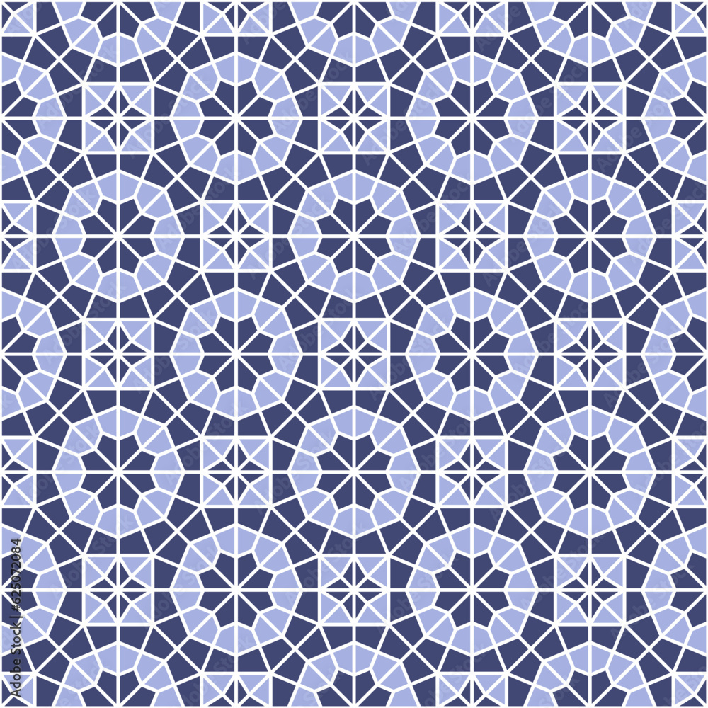 A seamless Arabic geometric pattern A seamless Arabic geometric pattern