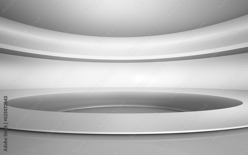Abstract smooth empty grey studio well use as background Abstract smooth empty grey studio well use as background