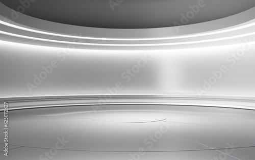 Abstract smooth empty grey studio well use as background