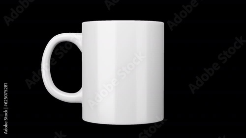 11oz white mugs on transparent background.