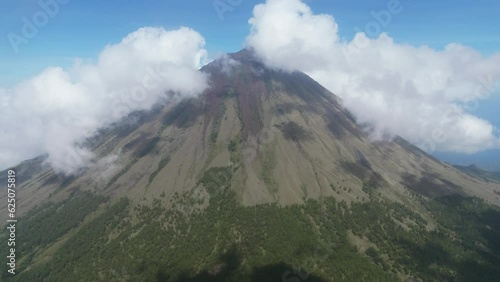 Aerial view of Inerie volcano in Bajawa, Flores photo