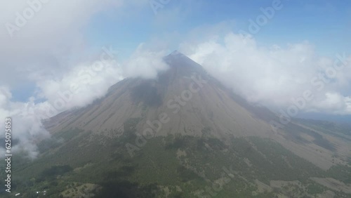 Aerial view of Inerie volcano in Bajawa, Flores photo