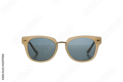 PNG, gold sunglasses, isolated on white background