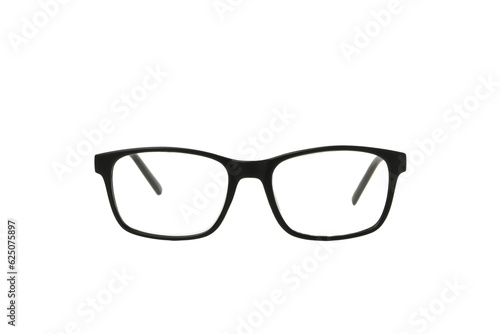 PNG, black glasses, isolated on white background
