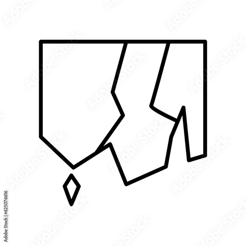 stalactite line icon