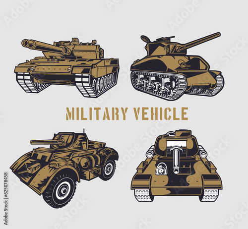 illustration of military vehicle photo
