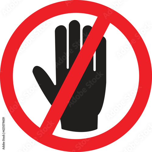 Sign not allowed, Stop sign