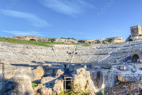 The Greek theater of Syracuse, inside the Neapolis archaeological park