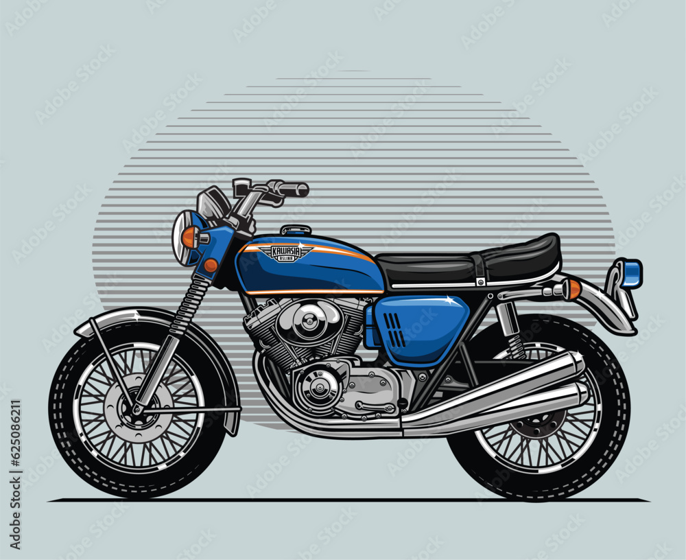 Obraz premium motorcycle on a white background