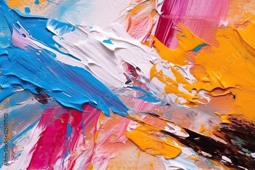 Bold Colors and Expressive Brushstrokes: Unleashing Creative Inspiration through Abstract Painting, generative AI