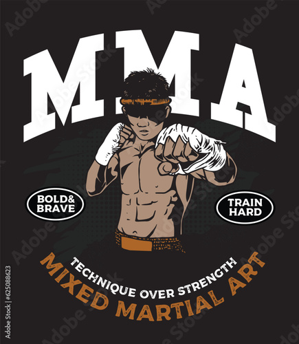 illustration of mixed martial art 