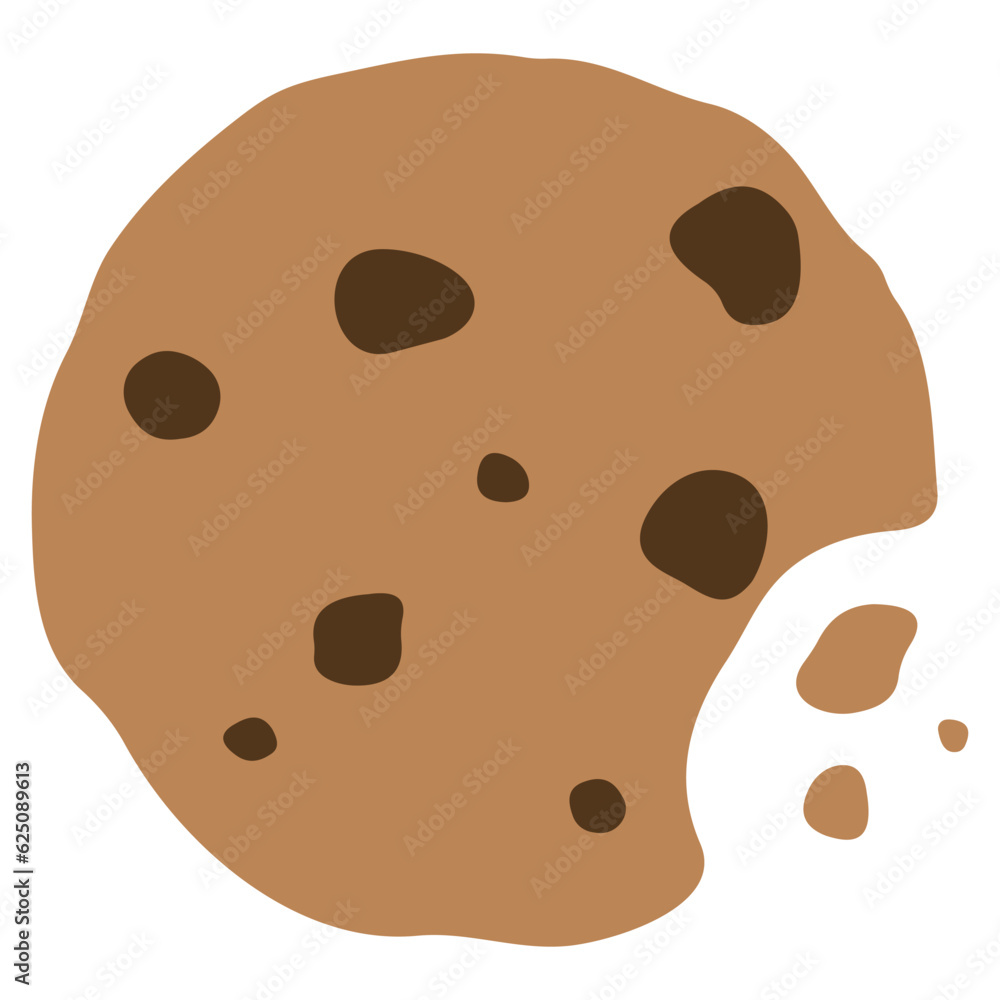 Cookie single 3 cute on a white background, vector illustration. Cookie single 3 cute on a white background, vector illustration.