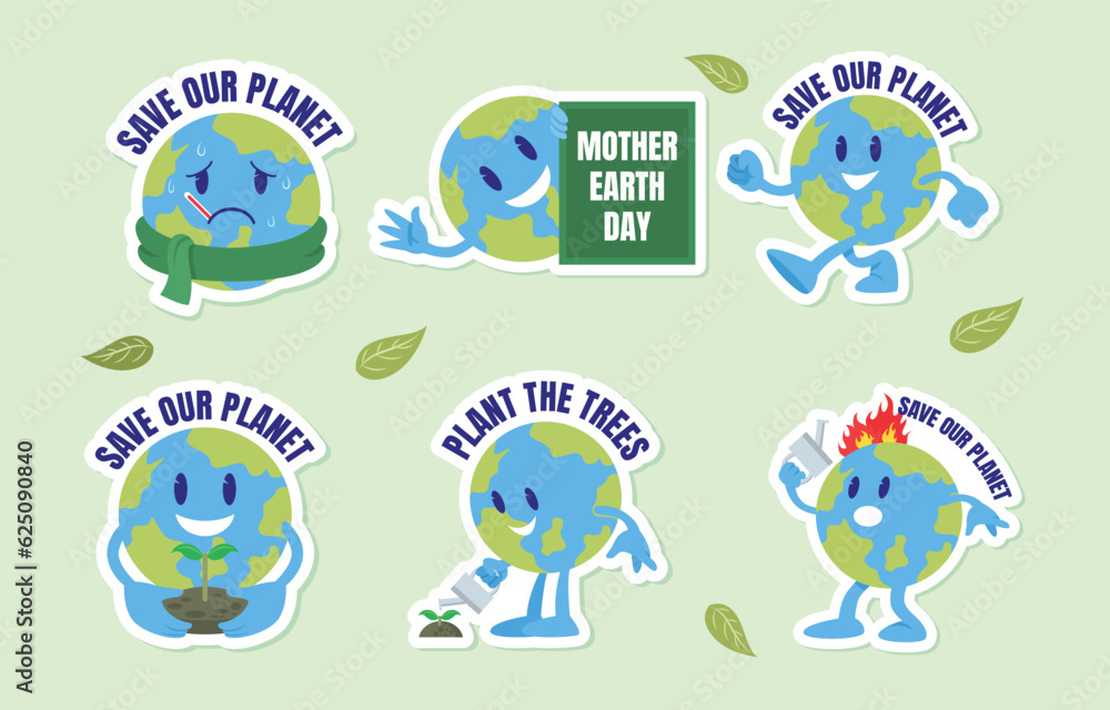 Save Earth Sticker Set Save Earth Sticker Set