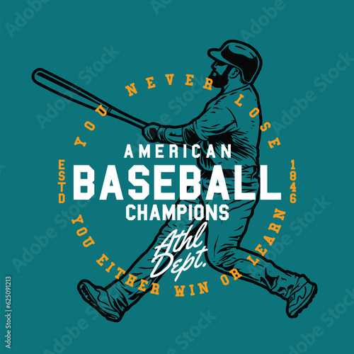 Diamond Action: Baseball Vector Graphics photo