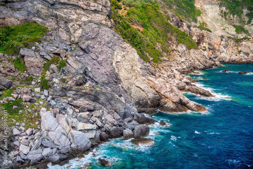 Agios Ioannis Beach and coastline in Skopelos, Greece Agios Ioannis Beach and coastline in Skopelos, Greece