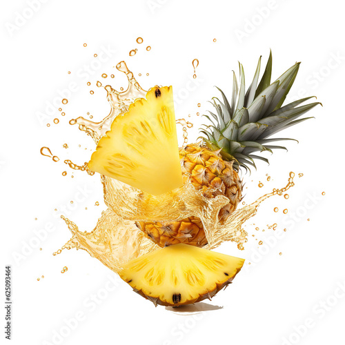 Pineapple juice and pineapple © Zaleman