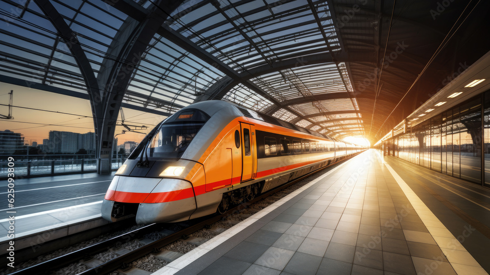high speed train in station high speed train in station