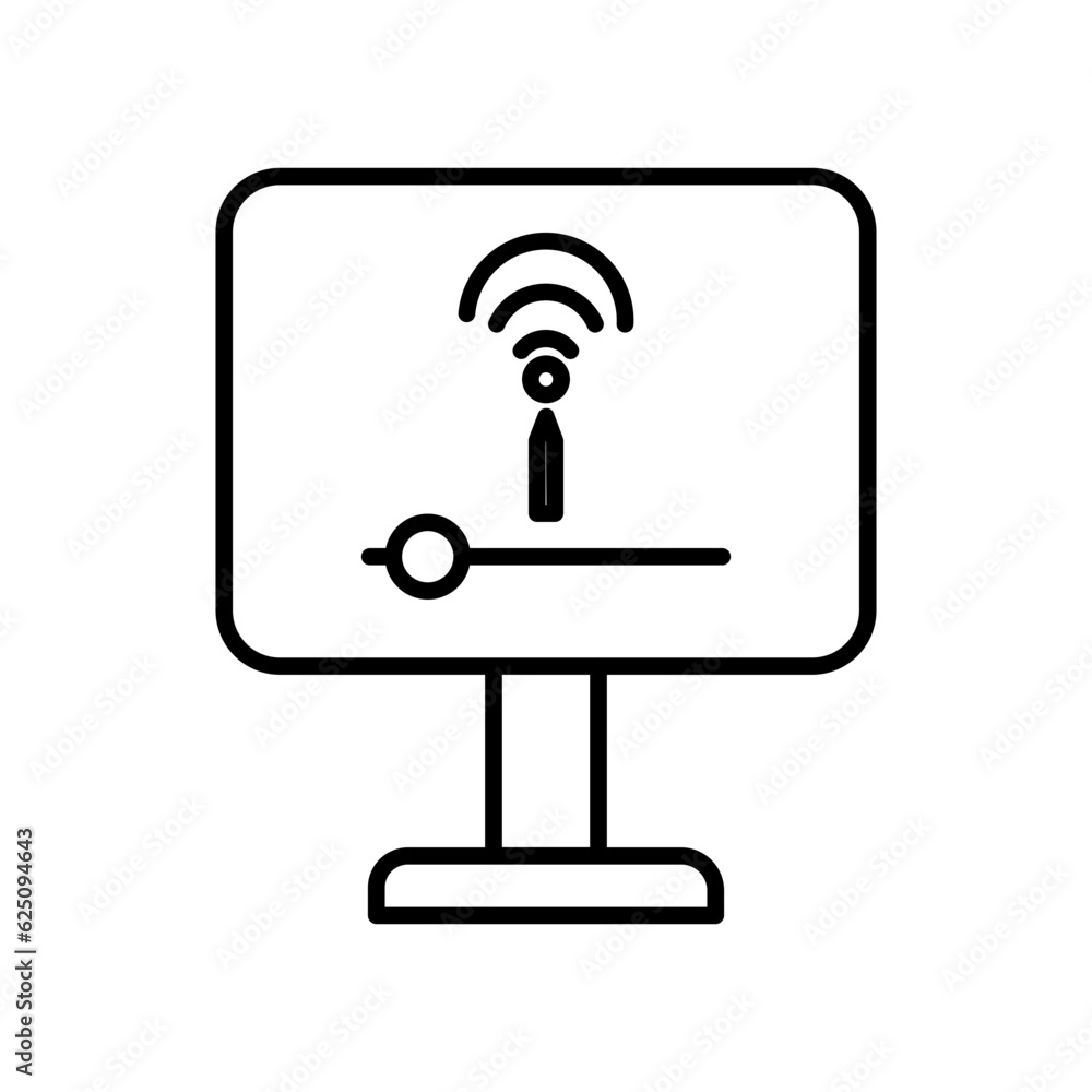 computer line icon computer line icon