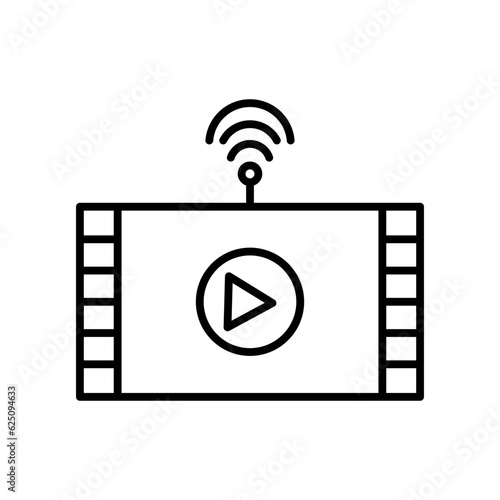 cinematographic line icon