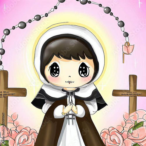 saint rose de lima illustration photo