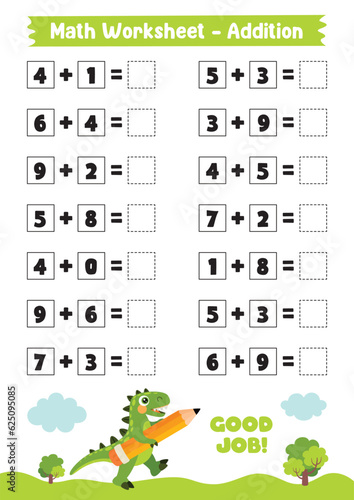 Math Worksheet Design For Kids