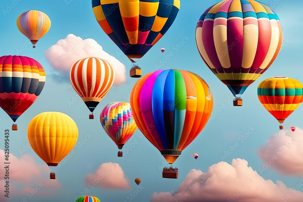 Fototapeta premium hot air balloon background 