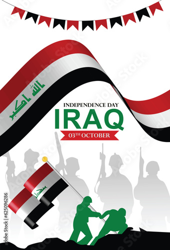 Iraq  independence day template