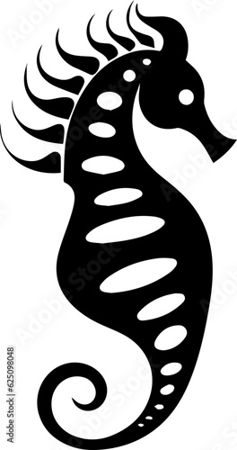 Seahorse silhouette icon