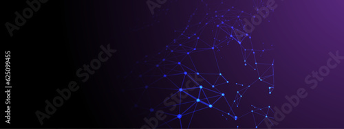 A beautiful Abstract digital technology background with network connection lines.