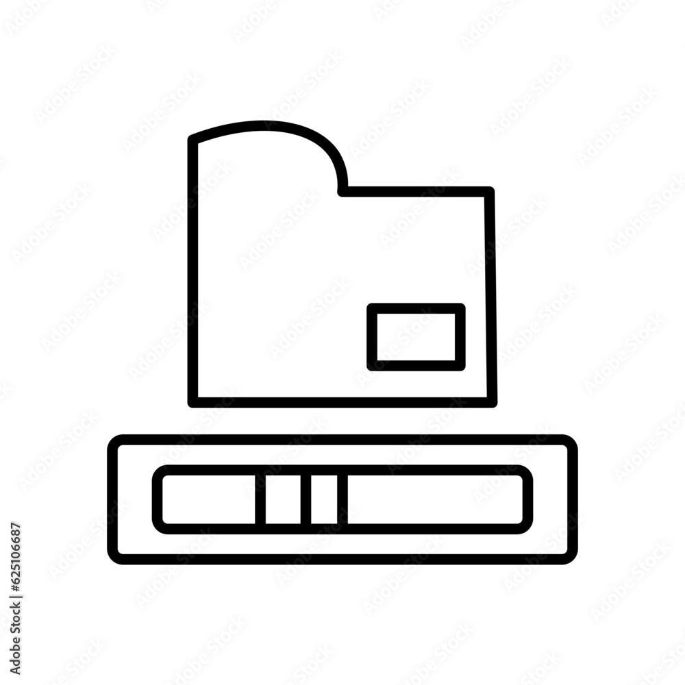 loading bar line icon