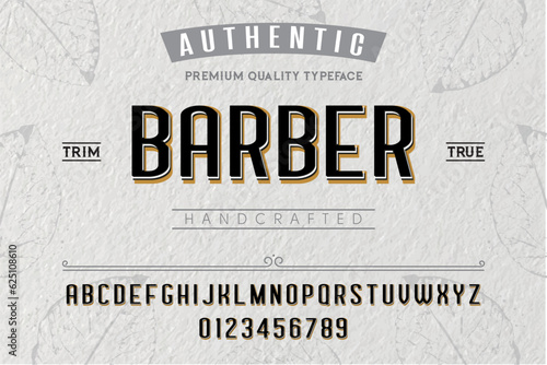 Jazz  typeface. For labels and different type designs orginal