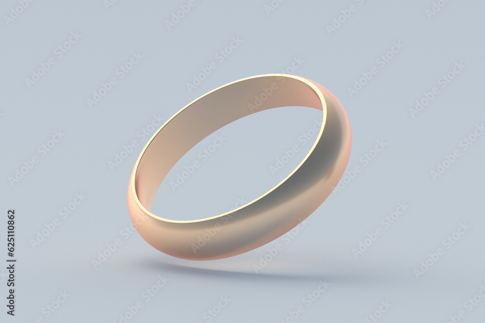 Falling golden wedding rings. Family symbol. 3d render Falling golden wedding rings. Family symbol. 3d render