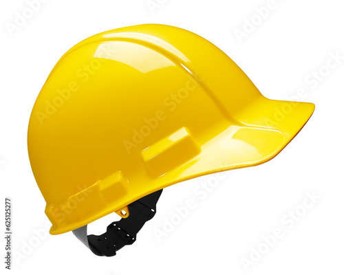 Yellow safety helmet isolated